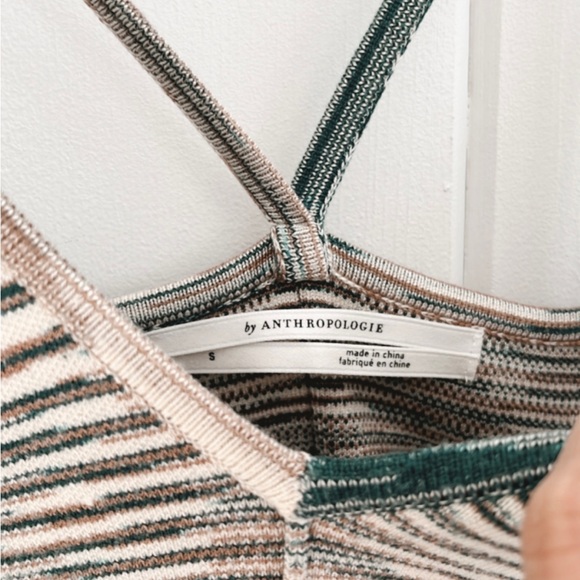 Anthropologie Reed Sweater Corset Top Bralette Cropped Neutral Women Small - Picture 4 of 14